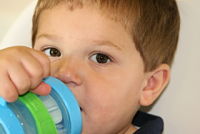 Boy with cup